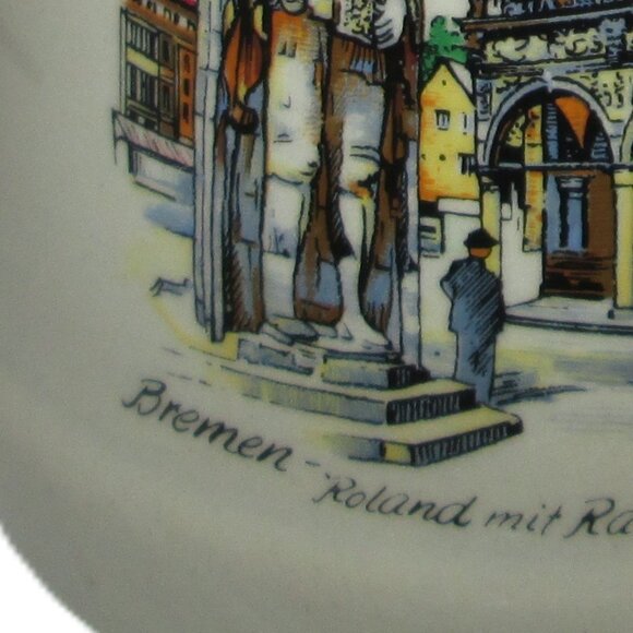 WS stein of Bremen Roland mit Rathaus stoneware made in West Germany - Picture 10 of 10